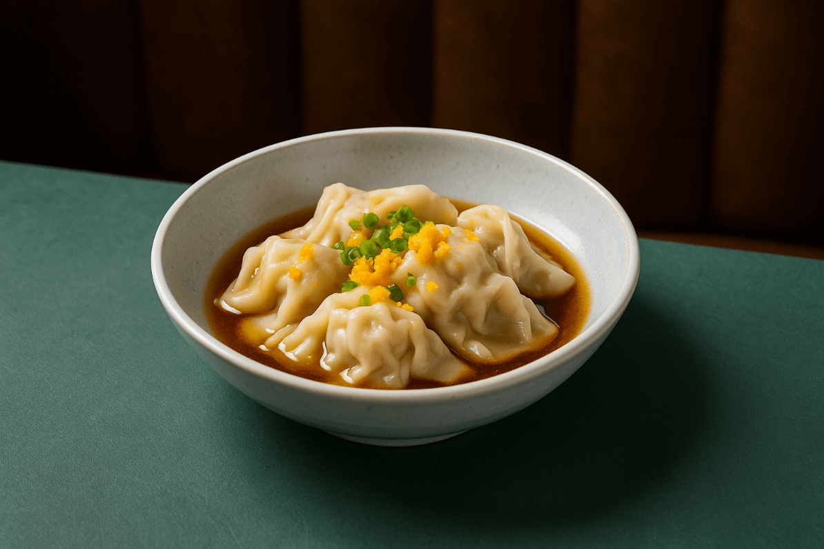 [图片：咸蛋黄猪肉馄饨]